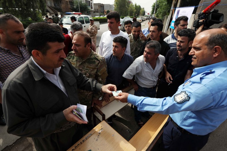 People in the Kurdistan Region and Iraq vote in the parliamentary elections across the country. (Photo: AFP)